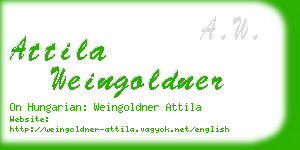 attila weingoldner business card